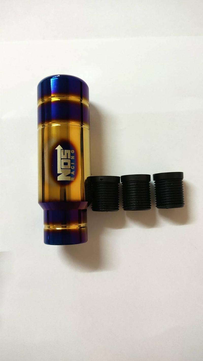 Product Introduction of หัวเกียร์ไทเท MSสั้น nos 13cm 18 cm (พร้อมบูธ 3 ขนาด)  หัว เกียร์ซิ่งสำหรับเกียร์ธรรมดา และ เกียร์ออโต้ Gear Shifter #หัวเกียร์ #หัวเกียร์ไทเท #หัวเกียร์สวยๆ #หัวเกียร์ไทเทเนี่ยม #เอฟเฟคtiktok กดเลือกสินค้านะค่ะ 2