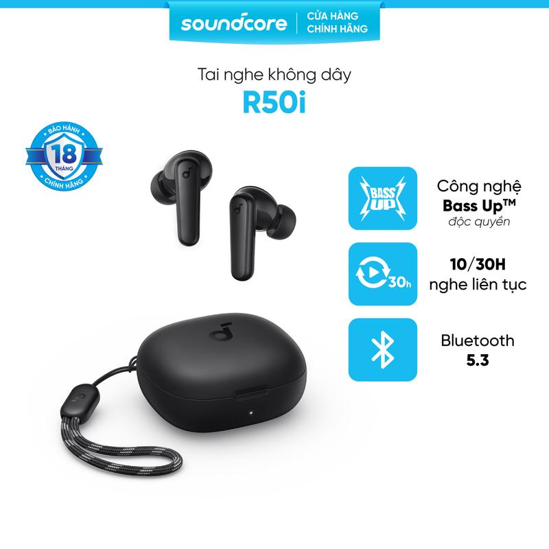   soundcore x Thái Vũ  Tai nghe bluetooth soundcore R50i  P20i  siêu nhỏ gọn | 30 giờ phát nhạc | Chống nước IPX5 Nhét Tai Nghe Nhạc Earphone 