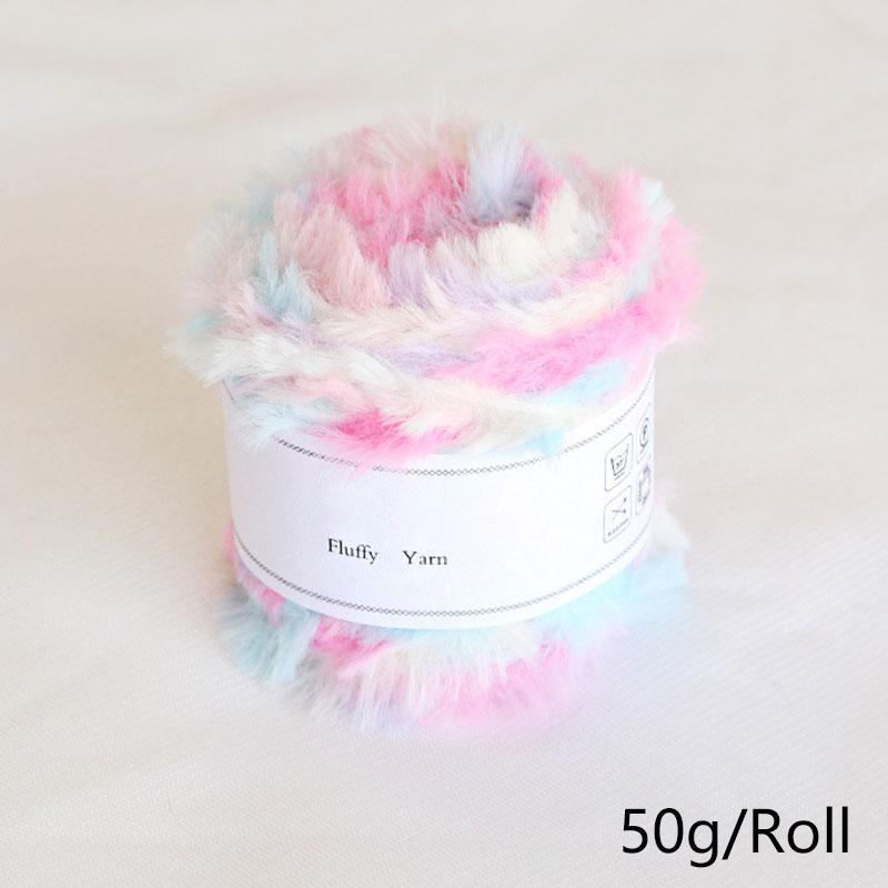 Product Introduction of Xinyi3 50g/Roll Hand Knitting Wool Yarn Mink Yarn Thread Faux Fur Crochet Weaved Fluffy Baby Clothes Crochet Sweater Scarf 16
