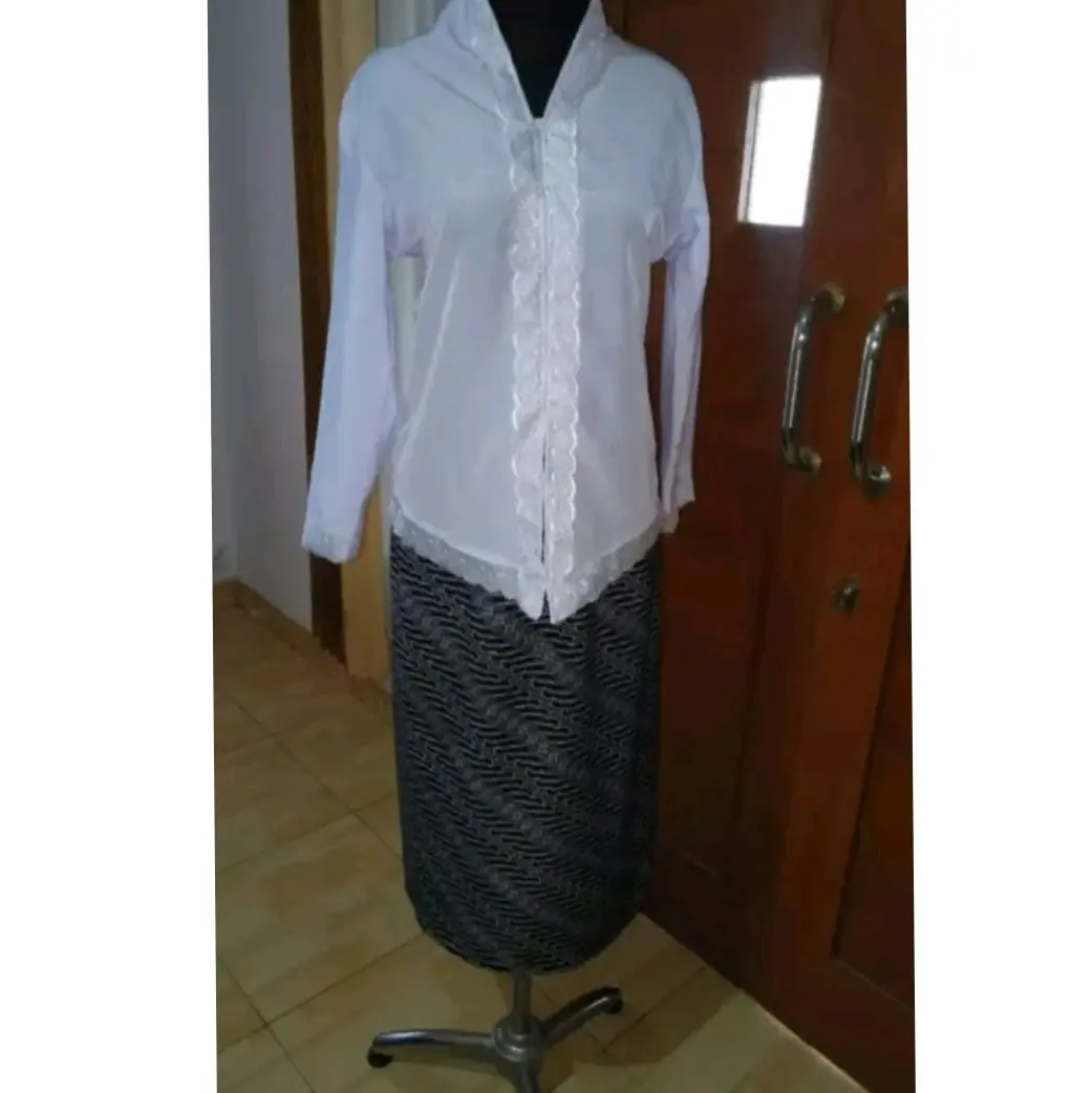 Kebaya sekolah Sunda TK SD SMP// Katun//rok hitam