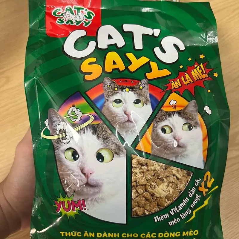 (Topping ruốc) COMBO 2KG hạt cao cấp CAT'S SAYY SIÊU TOPPING Ruốc Gà, hỗ trợ tăng cân, hỗ trợ làm mượt lông, Topping Ruốc làm cải thiện tình trạng kén ăn cho Mèo mọi lứa tuổi 4