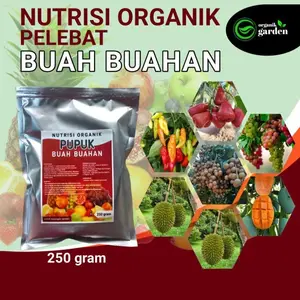 pupuk pelebat BUAH BUAHAN kemasan 250 gram melebatkan secara maksimal | BOOSTER Tanaman Anggur Cabai Durian Mangga