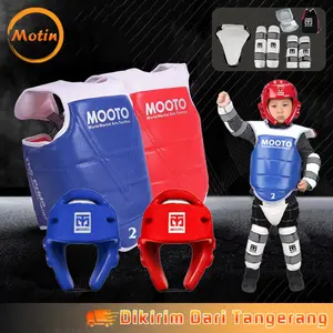 5Pcs Perlengkapan Taekwondo Anak Set Perlengkapan Taekwondo Body Protector Taekwondo