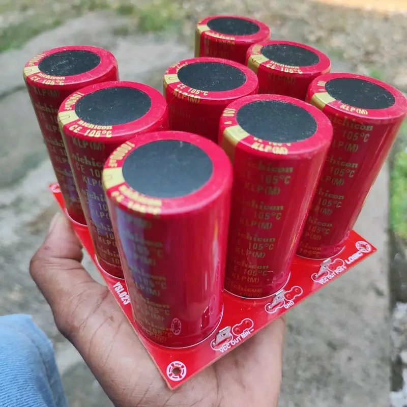 psu 8 elco 10rb uf 100v nichicon merah 2