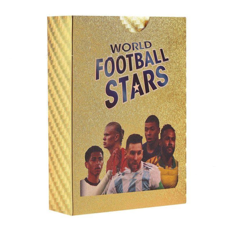 Product Introduction of Soccer Gold Cards 50 Cards Fun Cards Kids Toys 8