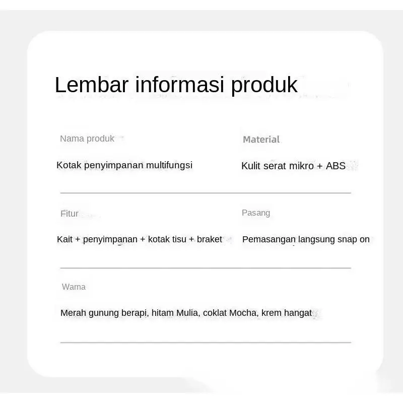 ⚡Kotak penyimpanan mobil multifungsi ⚡Tempat ponsel dan tempat gelasKotak tisu jok belakang mobil, tas gantung, kotak penyimpanan multifungsi, tempat cangkir di jok belakang mobil, tempat ponsel di mobil 8