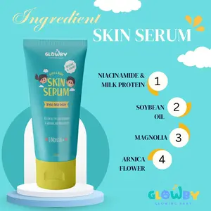 GLOWBY Skin Serum Lotion Wajah dan Badan Pencerah Kulit Bayi dan Anak 100 ml | Glow By Lotion Pencerah 2in1 Face & Body