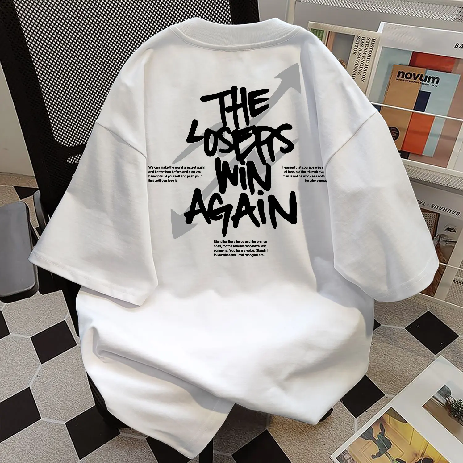 NASA IDOL T-shirt Baju Kaos Oversize Wanita Dewasa vintage Huruf Couple Distro epidemic atasan kekinian C643 kaos  cewek