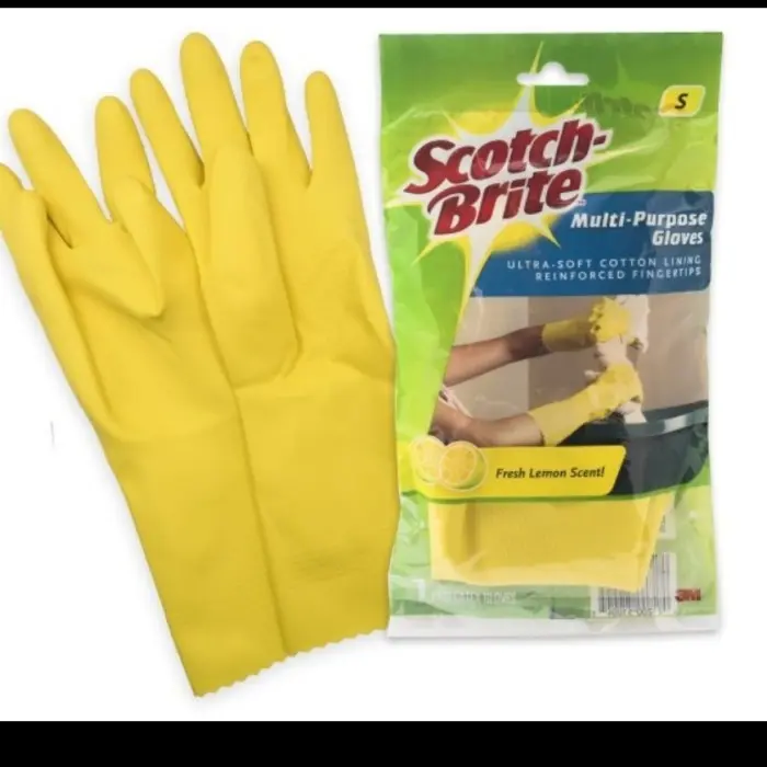 Scotch brite 3m sarung tangan karet spon ID 85 ukuran S / M / L 1