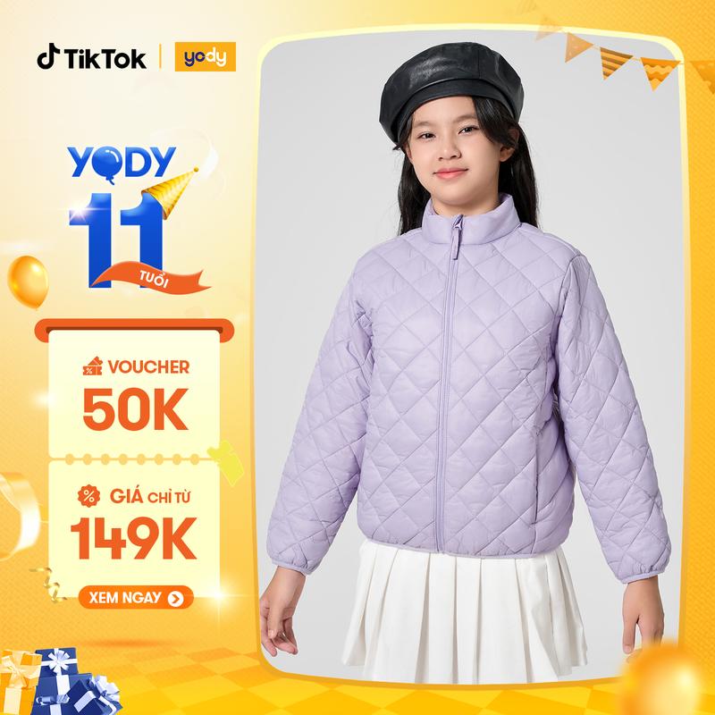 YODY Áo Phao Trẻ Em Trần Trám 3 Lớp Siêu Ấm PHK7003