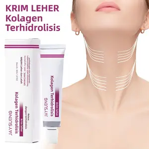 Jaysuing krim leher kolagen hidrolisasi, menghilangkan garis leher, bentuk leher angsa, Krim leher putih halus Hitam Mengencangkan Mencerahkan Perawatan Kusam Memudarkan