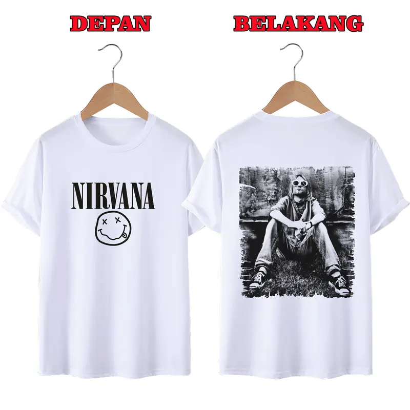 KAOS DISTRO PRIA KEREN, TERMURAH BISA COD,NIRVANA 4