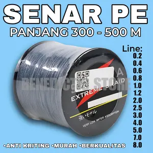 PROMO Senar PE Benang PE Panjang 100M 300M 500M Anti Kriting Kuat Murah dan Berkualitas 50KG