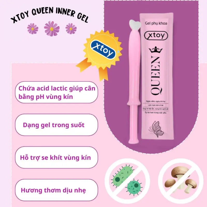 Dung dịch vệ sinh phụ nữ đũa thần inner XTOY QUEEN, vệ sinh vùng kín an toàn, tiện lợi 4