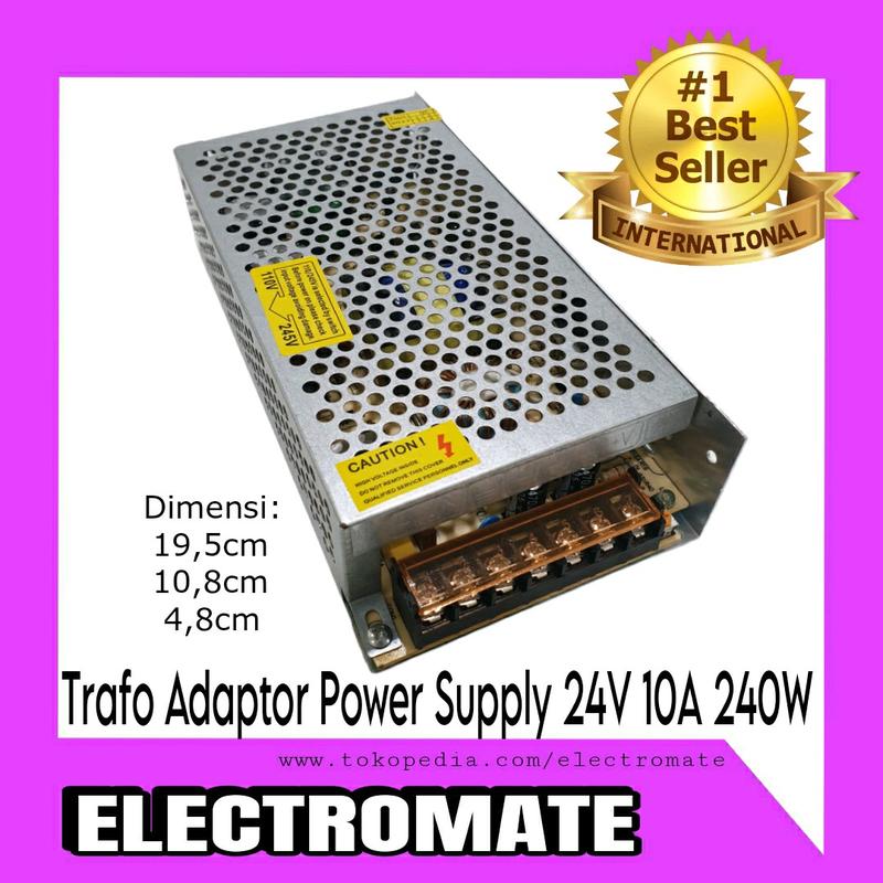 Trafo Adaptor Trafo Adaptor Power Supply 24V 10A 240W /MURNI GARANSI 1BULAN - Shop ...