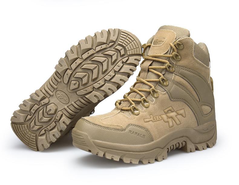 Product Introduction of in Stock Professional Military Boots Combat Boots Combat Boots Outdoor Climbing Boots Hiking Boots Large Size Boots Men's Combat Boots High-Top Outdoor Mountaineering Boots Men's Non-Slip Desert Boots Special Forces Combat Boots 12