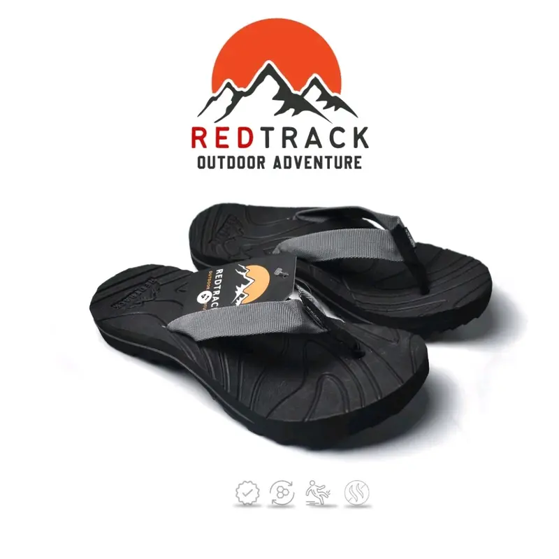 sandal jepit gunung redtrack original sandal outdoor pria dan wanita anak dan dewasa berkualitas jepit hitam 5
