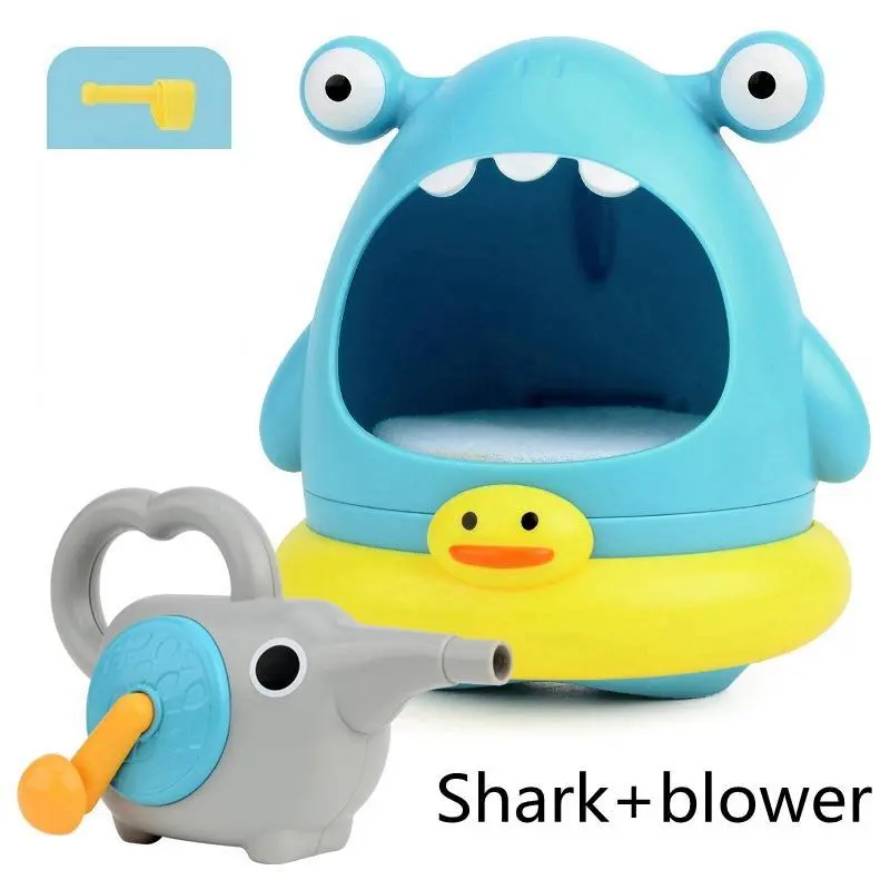 Crab & Shark Design Bubble Blower Toy, Cartoon Crab & Shark Bubble Maker Toy, Bubble Making Machine Toy, Sensory 8