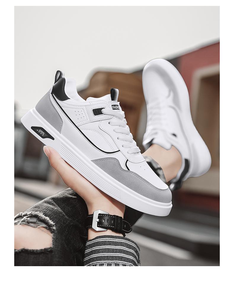 Product Introduction of Labor Protection Men's Shoes Summer 2025 New Waterproof Non-slip Leather Panel Shoes Men's Casual Sports Work White Trendy Shoes 11