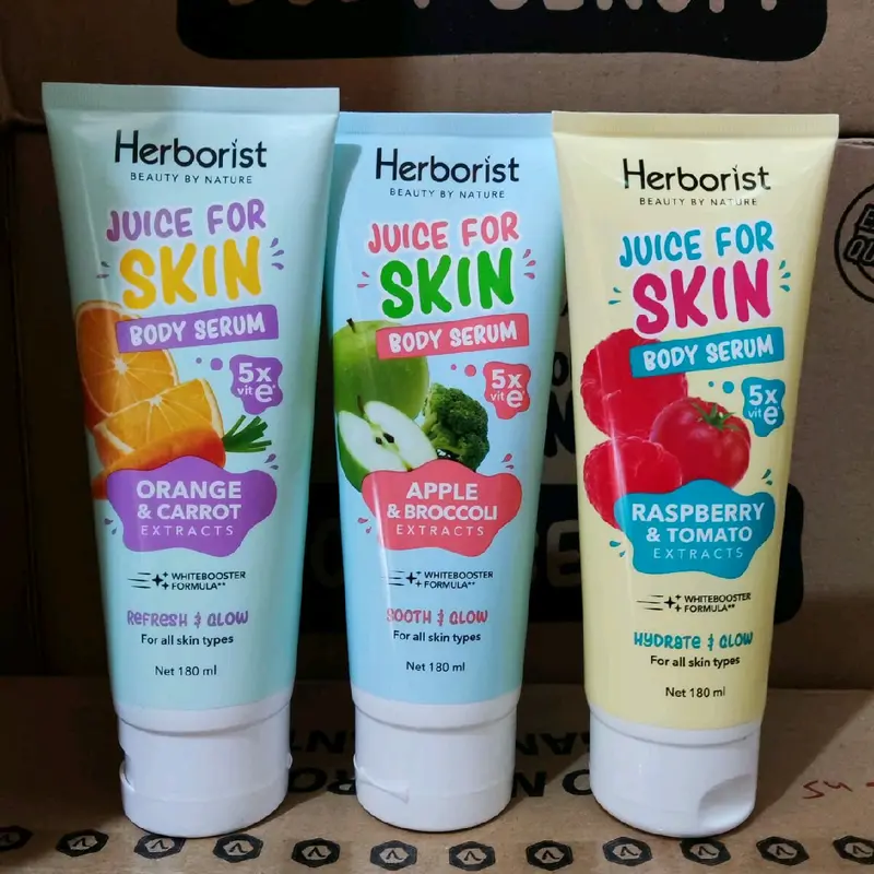 HERBORIST BODY SERUM ISI 4 READY ALL VARIANT Wangi ORANGE/APPLE/TOMATO 2