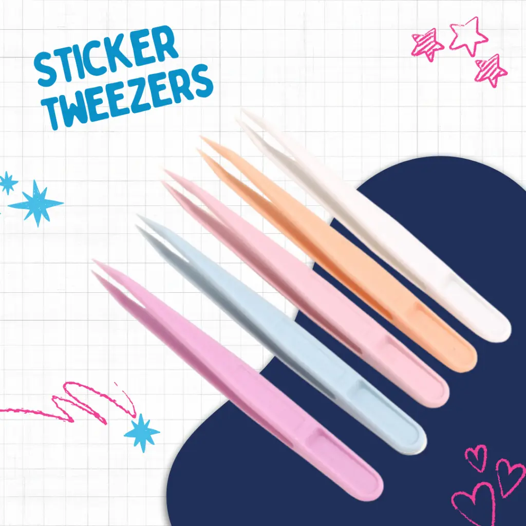 4 x Sticker Tweezer for 3D Scene Sticker | Lanscape Sticker Tweezer | Beauty Tweezer - Kreative Wall