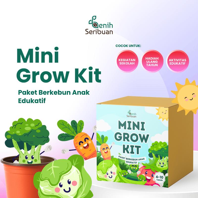 Mini Grow Kit - Paket Berkebun Anak Edukatif - Benih Seribuan - Shop ...