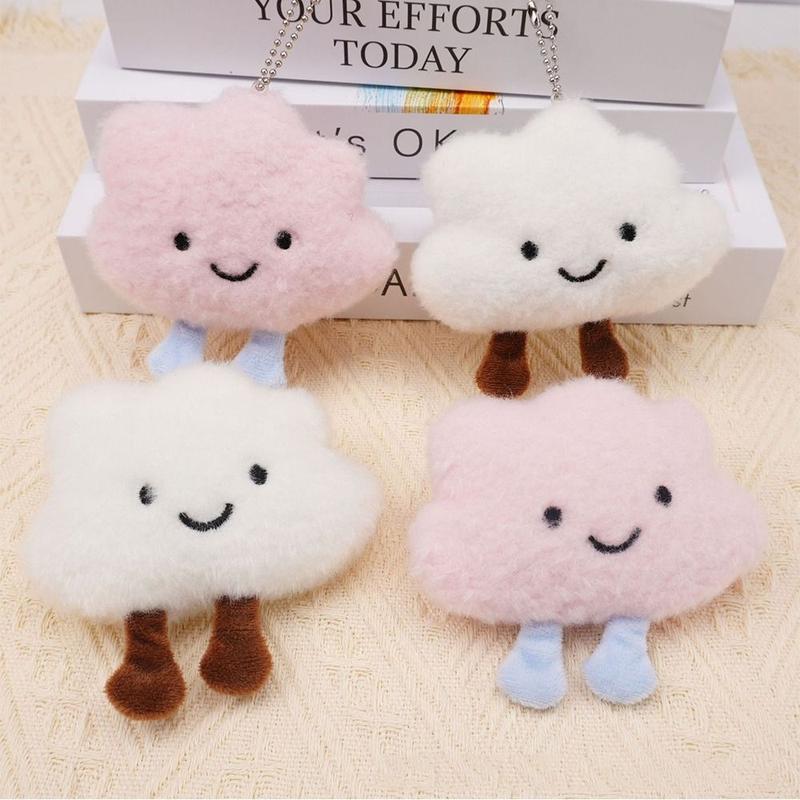 Mặt Dây Chuyền Đám Mây Nhồi Bông Dễ Thương, Viip, Đồ Chơi Nhồi Bông Mềm, Mặt Dây Chuyền Túi, Đồ Trang Trí Treo, Dây Chuyền Chìa Khóa Cặp Đôi, Phụ Kiện Túi 1
