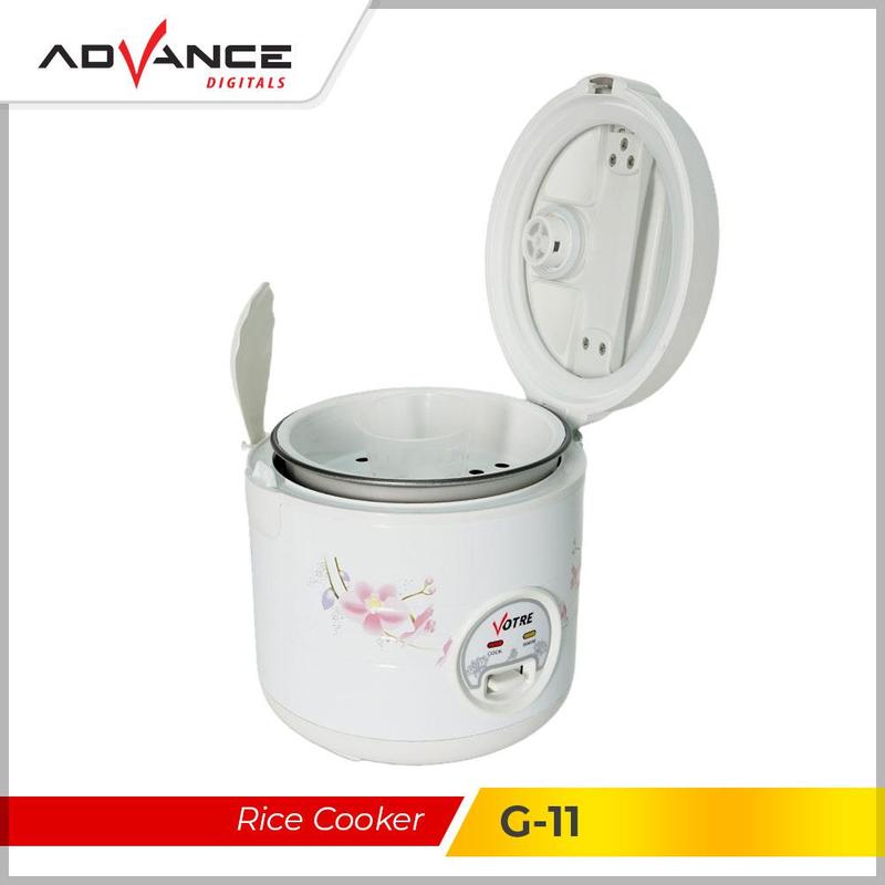 【COD】Votre Rice Cooker G-11  Penanak Nasi Desain Elegan dengan Lapisan Tutup Kaca Free Saringan Kukus 3
