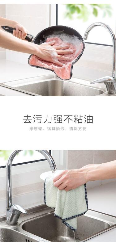 Product Introduction of Rag Oil-Free Lint-Free Absorbent Kitchen Small Tower Student Dormitory Stain-Resistant to Clean a Table to Clean a Table Cloth Pot Table 17