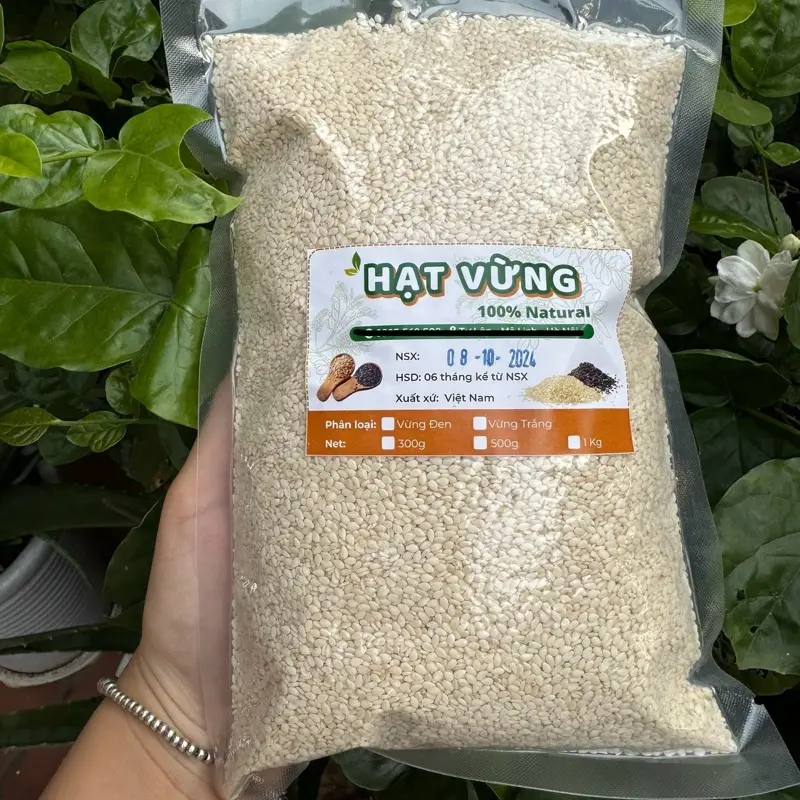 Hạt mè trắng - Mè tách vỏ - Hạt vừng trắng [ Ngon, sạch ]