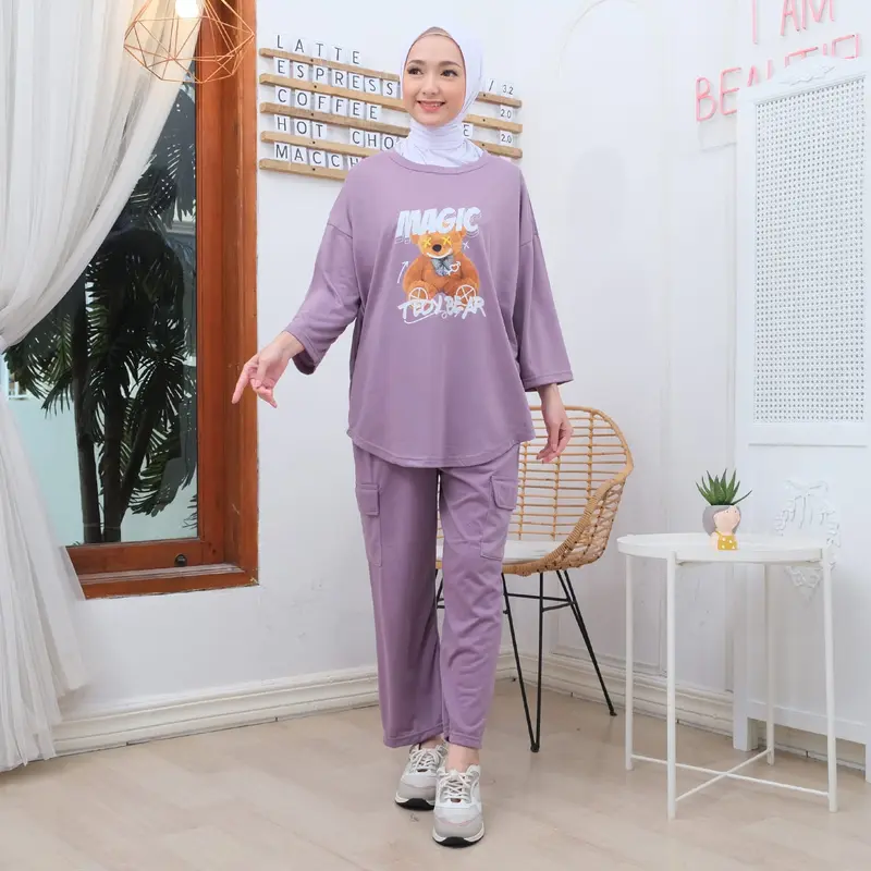 STELAN WANITA BEAR CELANA CARGO ONESET WANITA 4