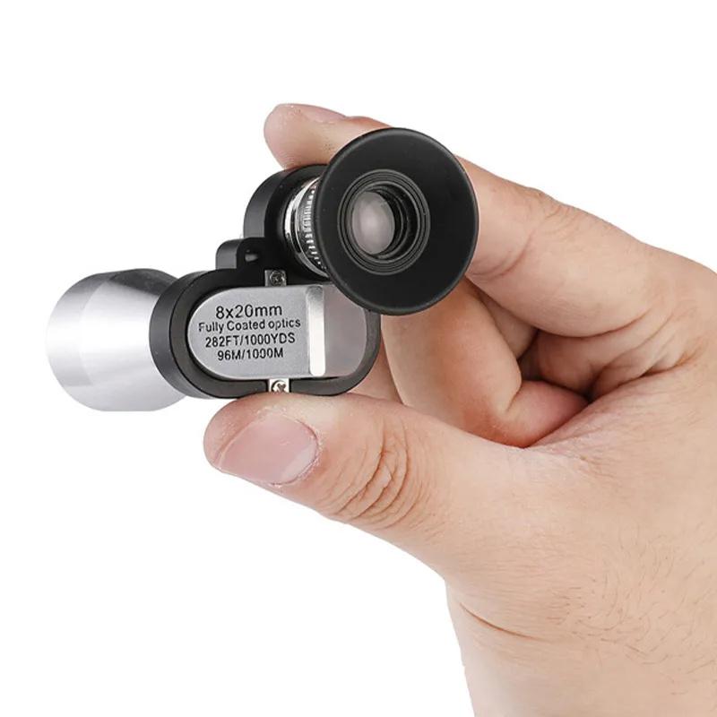8x20 HD Mini Pocket Focusing Monocular Outdoor Portable Telescope For  Camping Mountaineering Hike Birdwatching 3