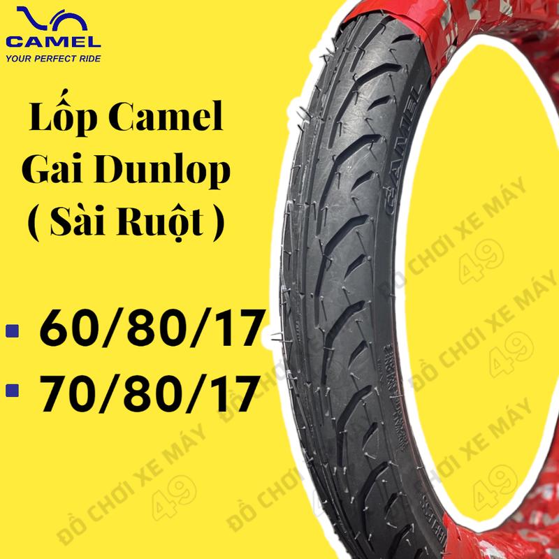 Vỏ Lốp Xe Máy Camel T900 Gai DunLop Size 60/80/17 70/80/17 Phụ Kiện Phụ Tùng