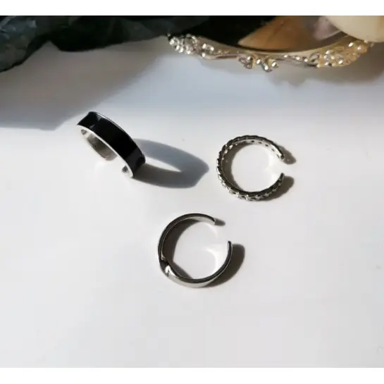 Minzo Cincin Wanita Korea Aksesoris Perhiasan Wanita Imitasi Rings Jewellery Gaya Simpel Kekinian 5