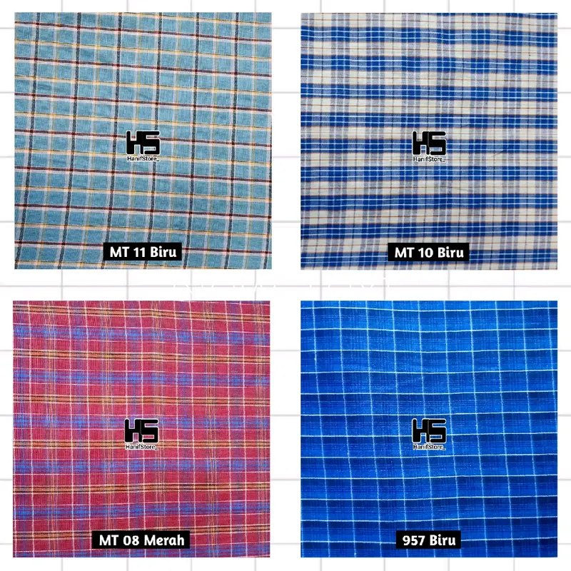 Kain katun yardyed seragam sekolah motif kotak #2 7