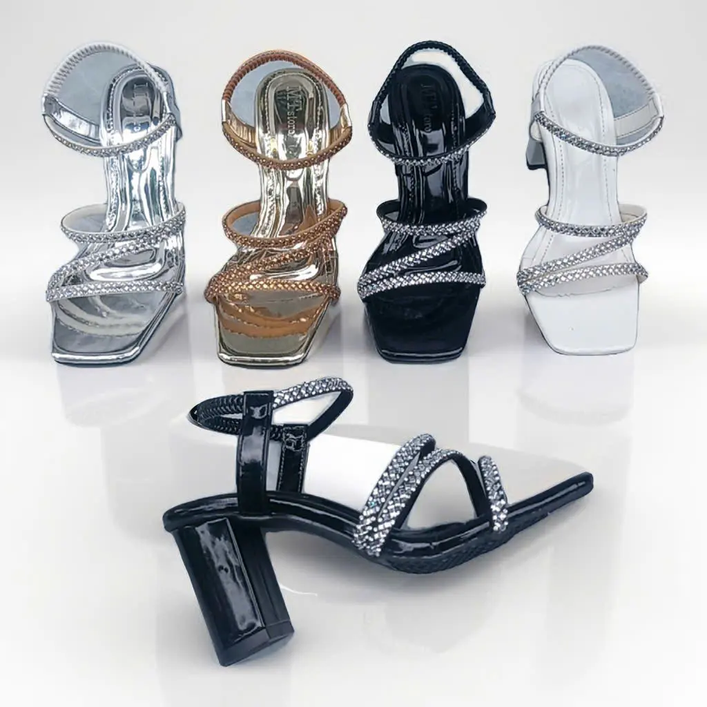 Giày sandal cao gót nữ quai xoàn  mềm cao 7 phân có quai hậu tôn dáng Đế Cao