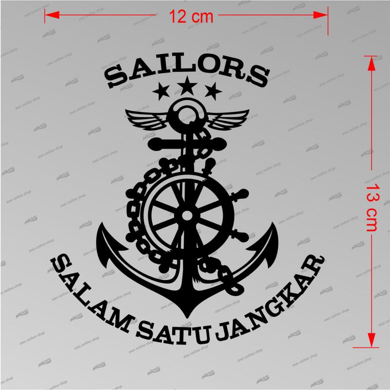 Sticker 20cm Jangkar Salam Satu jangkar - Shop | Tokopedia