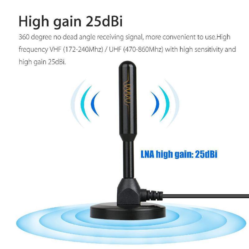 Product Introduction of HD Digital Indoor TV Antenna Coax Cable Ultra HDTV With Amplifier DVB-T DVB-T2 Quick Response Outdoor Aerial Set (Signal boost only, no additional channels) 20