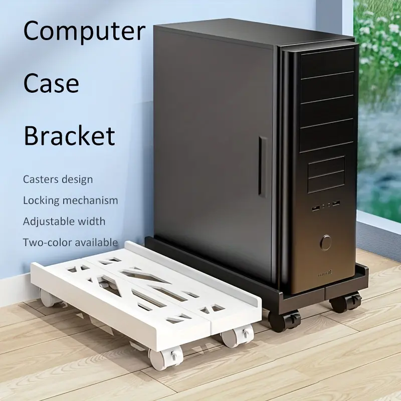 1 Universal Bracket, PC Host Bracket, Office Computer Host Bracket, Printer Tray, Removable Tray, Retractable CPU Tray, Trial Use For Computers, Printers, Air Purifiers, Small Appliances