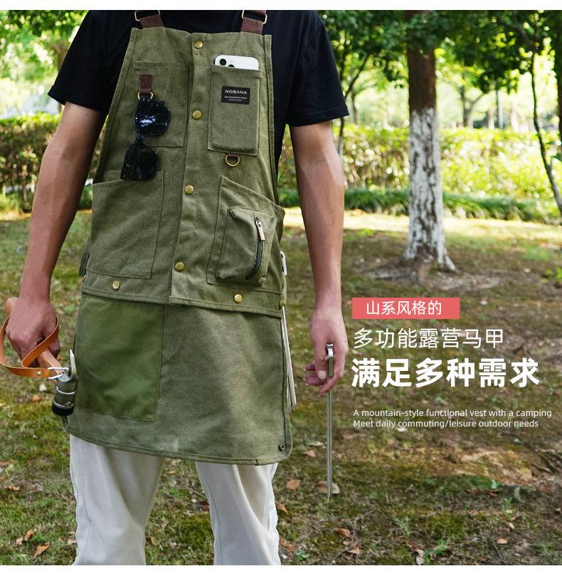 Product Introduction of Nobana New Outdoor Camping Vest Camping Men and Women Casual Multi-Functional Aprons Fishing Photographical Vest Coat Menswear Tops Tropical Bestie Human Gilet Waistcoat Lingerie 17