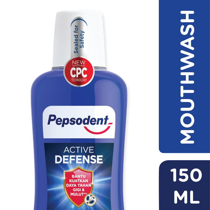 Gambar Pepsodent Mouthwash Active Defense 150Ml dari Daily Care by Unilever Kota Tangerang Tokopedia