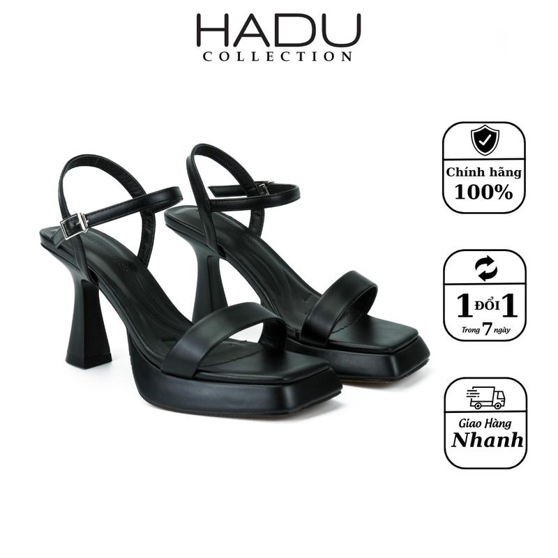 Giày Cao Gót Đế Vuông 9P Quai Ngang Đúp Trước 3P VENESSA HADU M967 Da PU Cao Cấp BH 24T Sandal DéP Nữ Shoes Jean