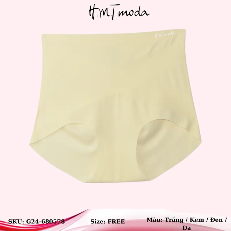 Quần lót nữ G24-680578 H.M.Tmoda dạng su, không đường may lưng cao 1