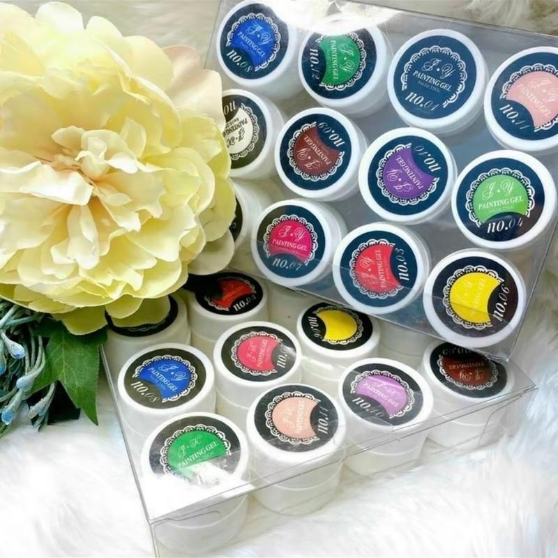 Set Gel vẽ 12 màu - Set Gel vẽ nail tay giá rẻ - Dụng cụ chăm sóc làm nail tại nhà Sơn Gel