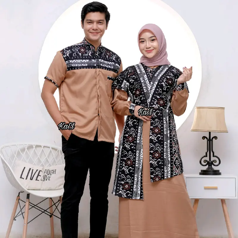 GAMIS COUPLE SONGKET TENUN TENUN/COUPLE SONGKET AYAH IBU ANAK 2025 2