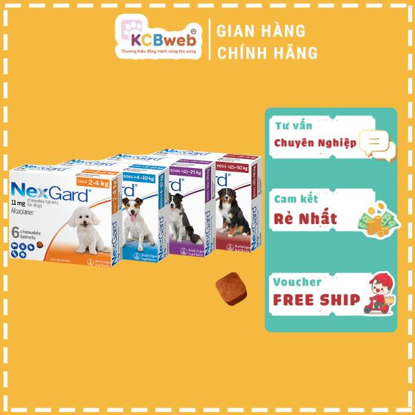 Viên nhai NEXGARD ve, rận, bọ nhảy, bọ chét dành cho chó 0