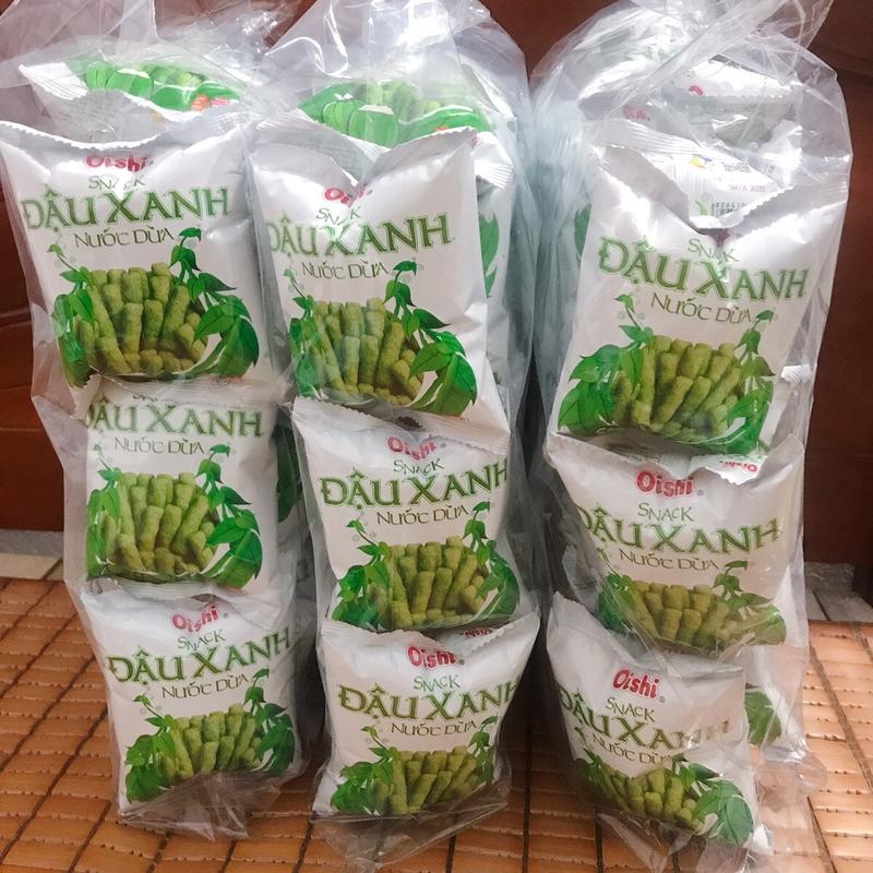 Combo 3 Bịch Bim Bim Đậu Xanh Nước Dừa bimbim snack ông già đậ u Ăn Vặt Food