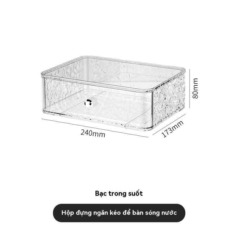 Hộp đựng mỹ phẩm cao cấp nhẹ sang trọng để bàn kiểu ngăn kéo hộp trang điểm bàn trang điểm giá đựng sản phẩm chăm sóc da 2