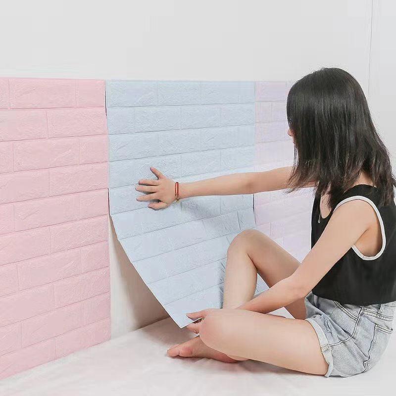 Product Introduction of Hình nền tự dính, 3D, màu xám, chống thấm nước và chống ẩm, hình dán tường, thích hợp cho tường phòng cho thuê, tường ký túc xá, đồ Trang Trí có thể được sử dụng làm lớp phủ tường 6