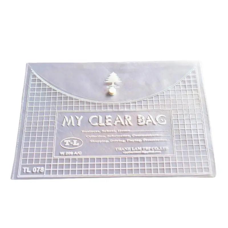 Bìa đựng tài liệu văn phòng phẩm giá sỉ A4 my clear bag trong suốt - Túi đựng tài liệu giấy a4